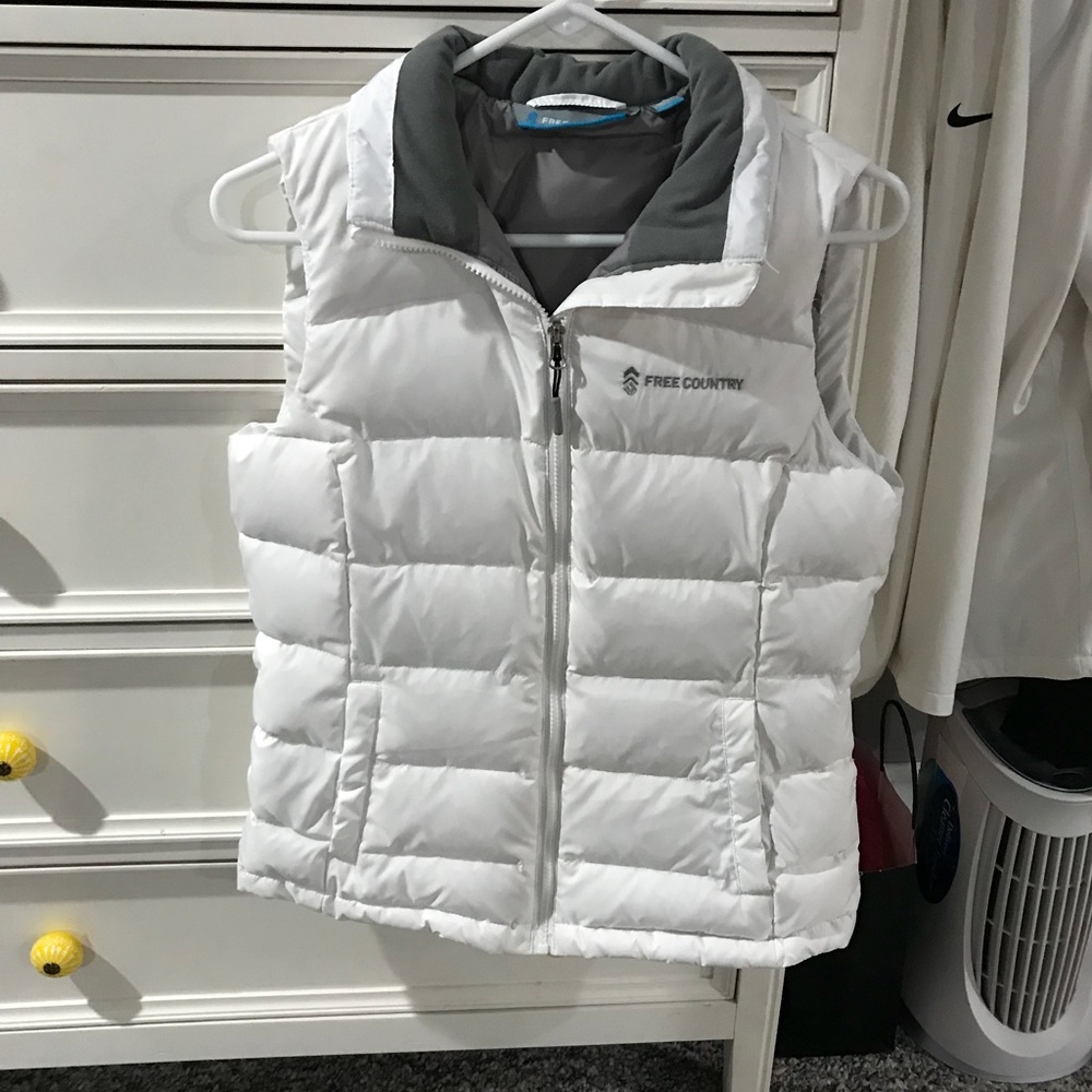 Womens white vest